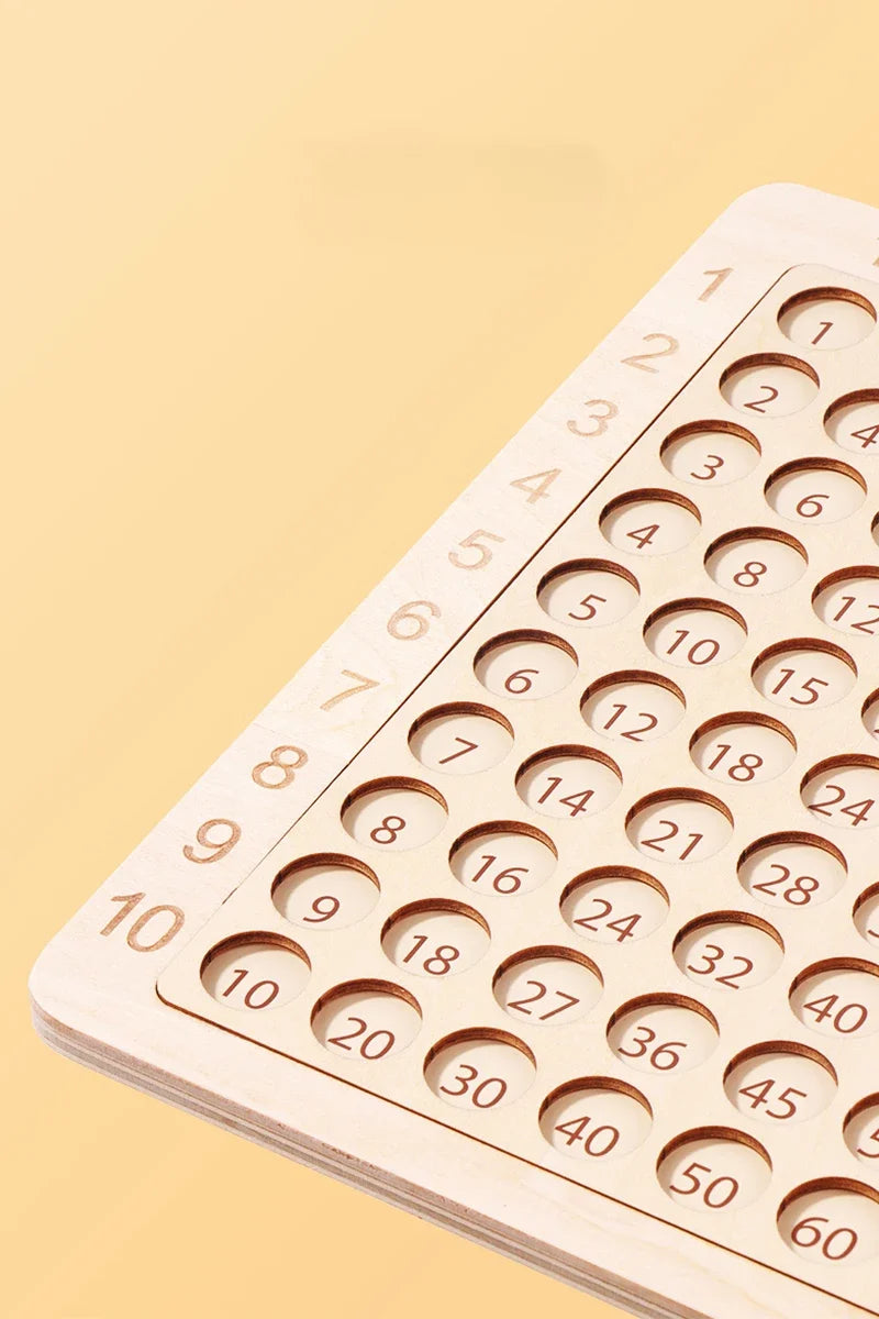 Jouets éducatifs en bois Montessori pour enfants, jouets mathématiques pour bébés, Table de Multiplication 99, outils pédagogiques d'arithmétique, cadeaux pour enfants