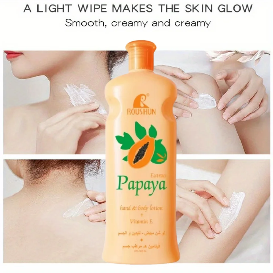 Lotion pour le corps papaye Lotion pour le corps hydratante quatre saisons rajeunissement de la peau Lotion hydratante nourrissante