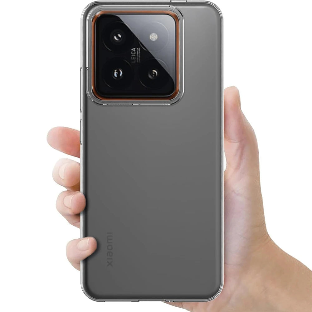 Coque souple en Silicone d'origine pour Xiaomi Mi 14 14T 13 13T T Pro, Coque transparente Ultra fine, Coque arrière antichoc