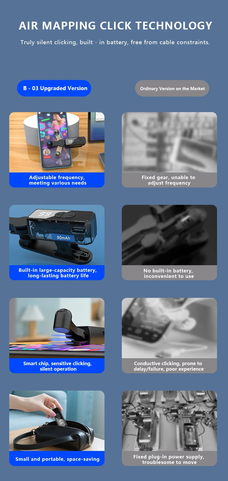 Clicker automatique d'écran pour applications de téléphone intelligent, Gadget de Streaming vidéo en direct, écran de jeu pour Smartphone, trépieds tactiles, fournitures d'écran