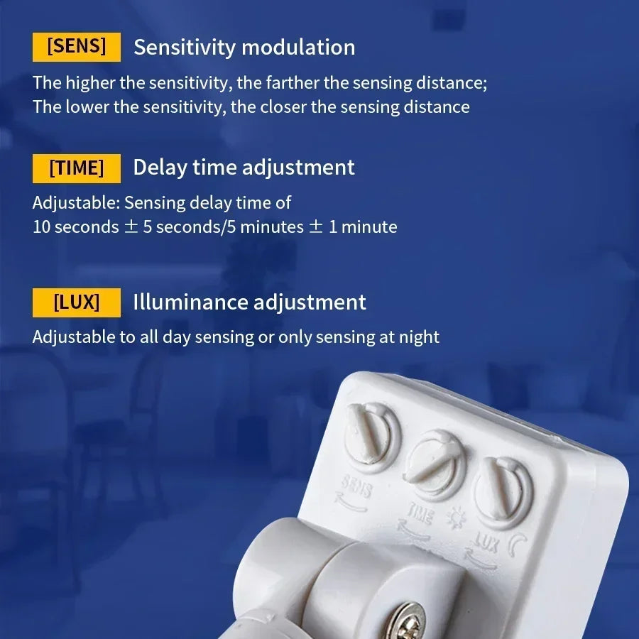 110V 220V Smart PIR Motion Sensor Detector Switch Timer Human Body Infrared Auto On Off Light for LED Lamp Staircase Hallway
