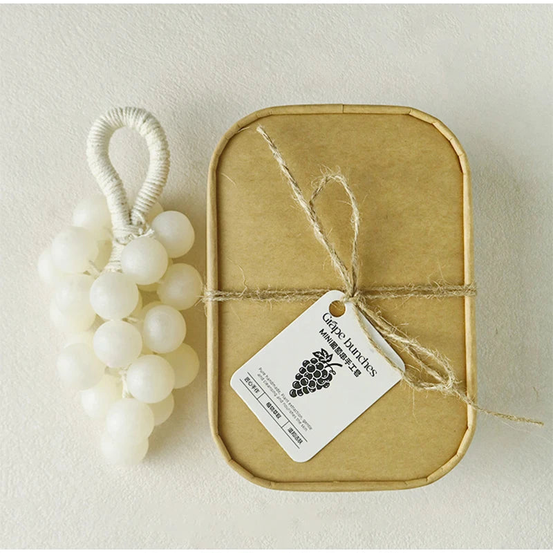 Barre de savon faite à la main, bouquets de raisin perlé, bain, lavage, nettoyage et boîte cadeau nourrissante, savon, Extraction de plantes, élimine la saleté douce