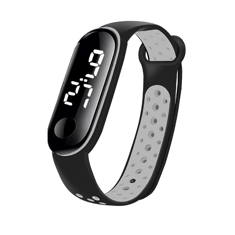 Montres numériques LED pour enfants, montre-bracelet en silicone pour garçons et filles, horloge de sport étanche, luxe, nouveau