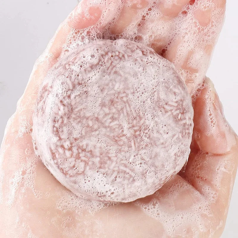 Polygonum savon cheveux assombrissant shampooing barre femmes hommes cheveux solide gingembre shampooing savon blanchissant différents Styles de barre de savon cheveux
