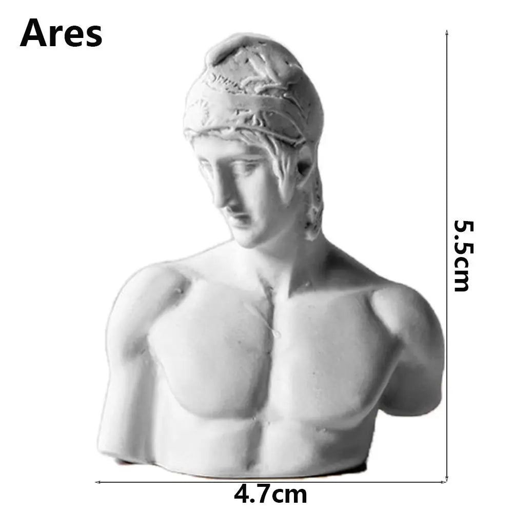 Office ornament inventory for interior decoration, plaster portraits, Myenson Greek figurine, famous sculpture, plaster bust statue