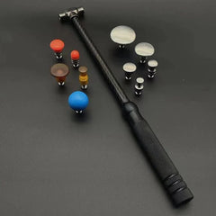 Car dent removal hammer, body repair, impact leveling hammer, replaceable traceless repair tool, carbon fiber and stainless steel