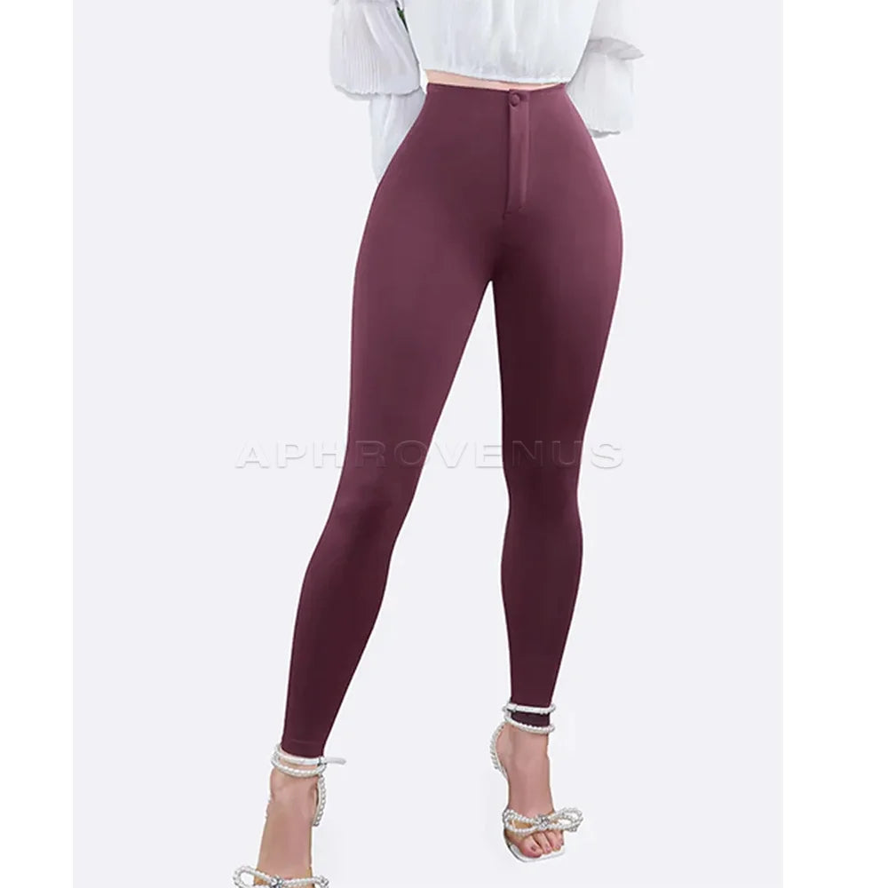 Fajas femmes Leggings bout à bout Leggings taille haute contrôle du ventre minceur perte de poids Shaper pantalon d'entraînement contrôle du ventre