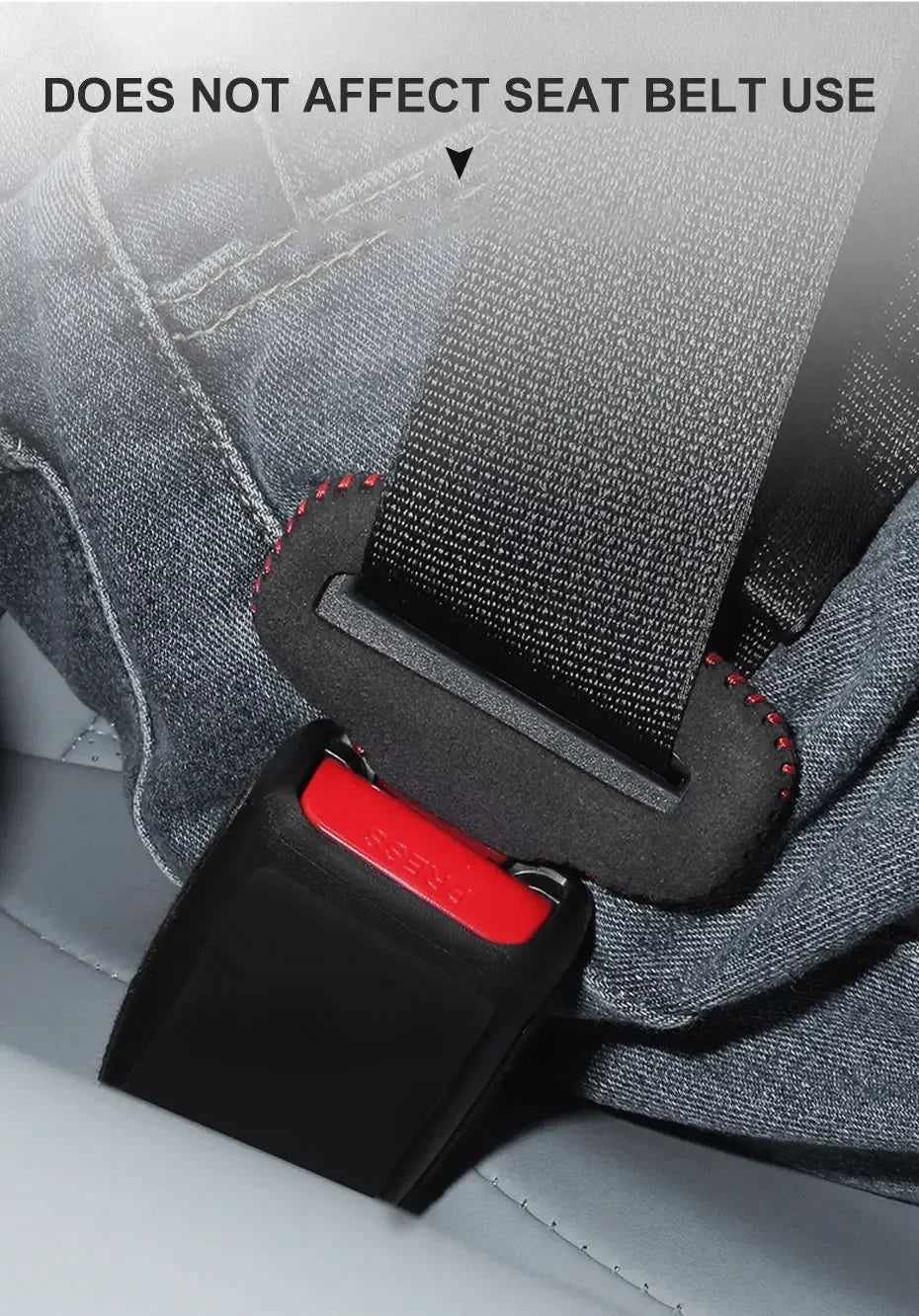 Boucle de ceinture de sécurité de voiture, Clip de protection, couverture intérieure avant et arrière, ceinture de sécurité automobile, Bulckle, Clips en cuir, accessoire