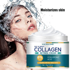 Crème au collagène qui hydrate en profondeur, nourrit la peau pour restaurer titut, anti-rides et vieillissement, rétrécit les pores