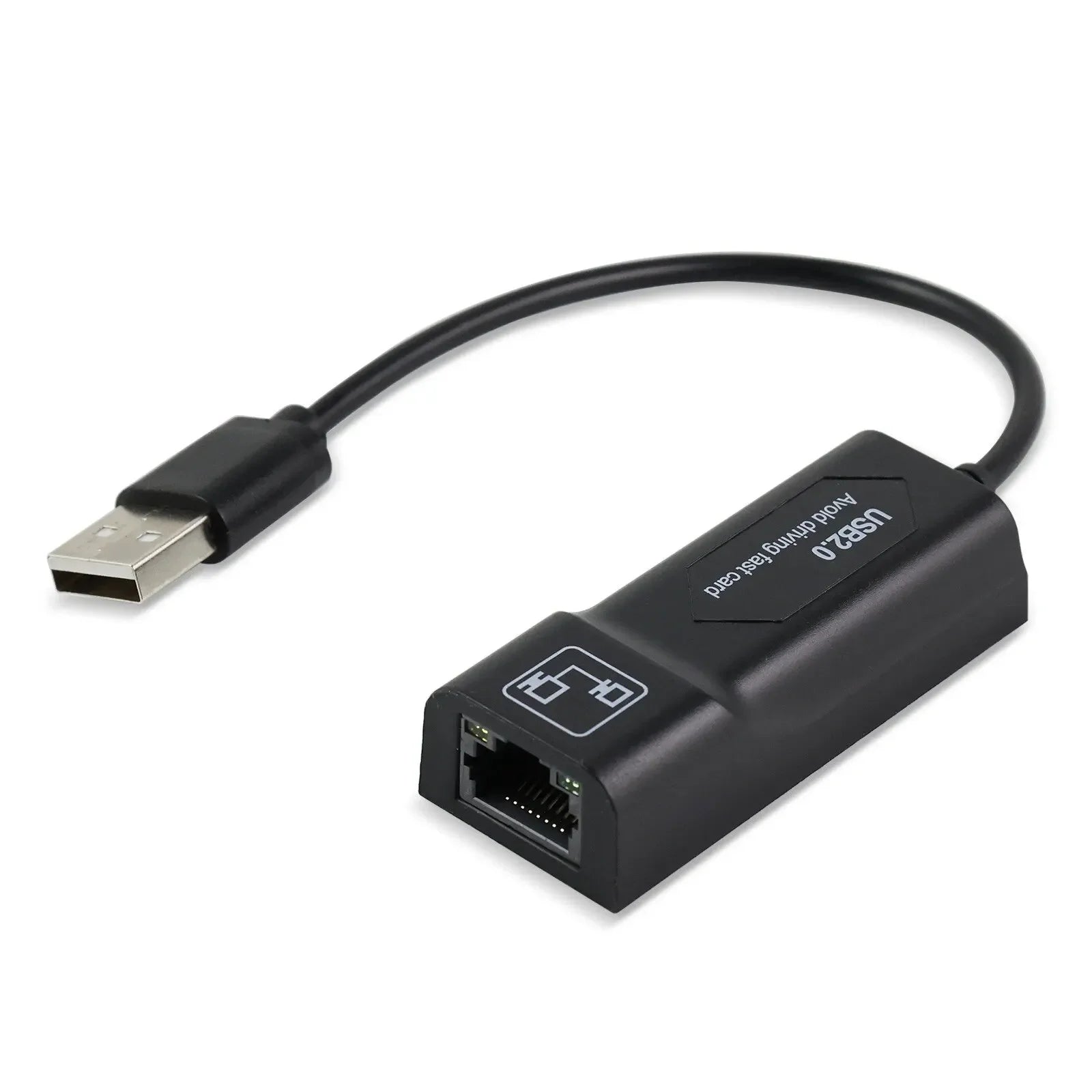 Adaptateur Ethernet USB 2.0 vers RJ45 – Carte réseau filaire 100 Mbps pour ordinateur/ordinateur portable, Plug & Play sans pilote