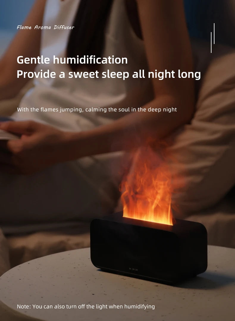 Nouveau Mini diffuseur d'arôme humidificateur d'air ultrasonique fabricant de brume fraîche brumisateur LED huile essentielle flamme lampe Difusor