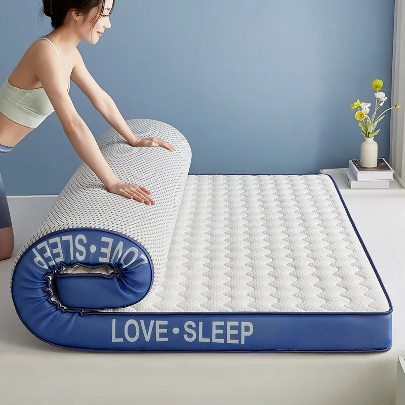 Matelas de lit Tatami pliable en Latex tricoté de qualité supérieure, pour dortoir d'étudiants, chambre à coucher, tapis de protection pour la maison