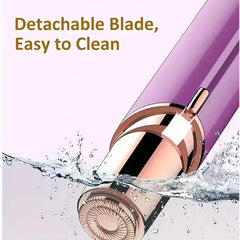 Replacement heads for facial hair removal, for a flawless finish, touch-sensitive facial hair removal tool for women, 4-point view