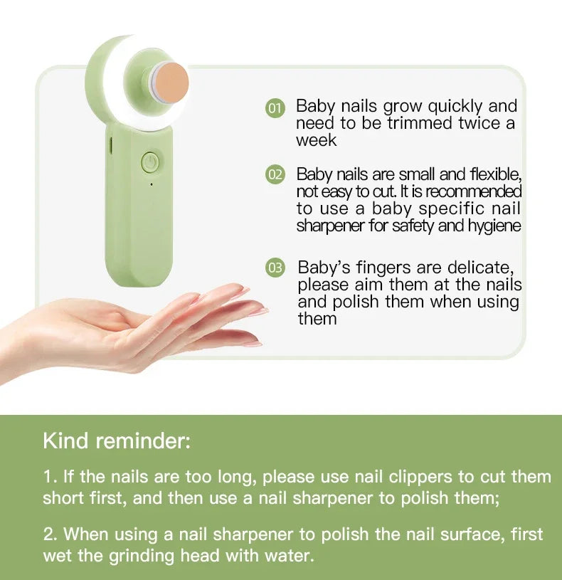 Shoous-Coupe-ongles électrique aste pour nouveau-né, ciseaux anti-serrage pour bébé, ensemble de ciseaux à ongles pour bébé, broyeur à ongles