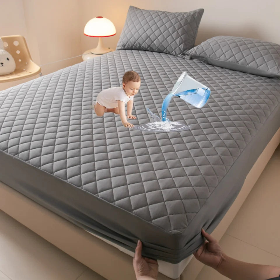 Housse de matelas imperméable, Anti-acariens, douce, confortable, respirante, drap-housse non inclus, taie d'oreiller