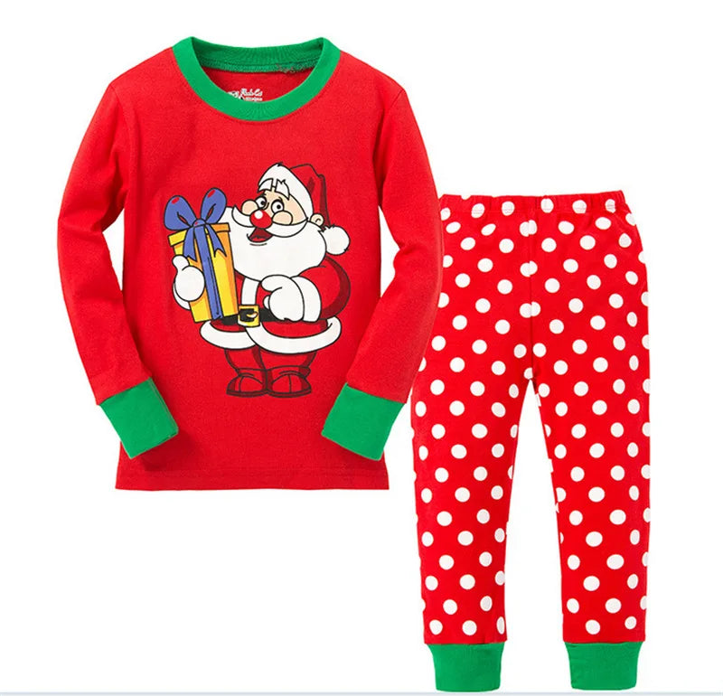 Ensemble haut et pantalon imprimés de noël pour enfants, vêtements pour garçons et filles, vêtements de maison pour fête de noël, ensembles mignons pour enfants, Costumes de Cosplay