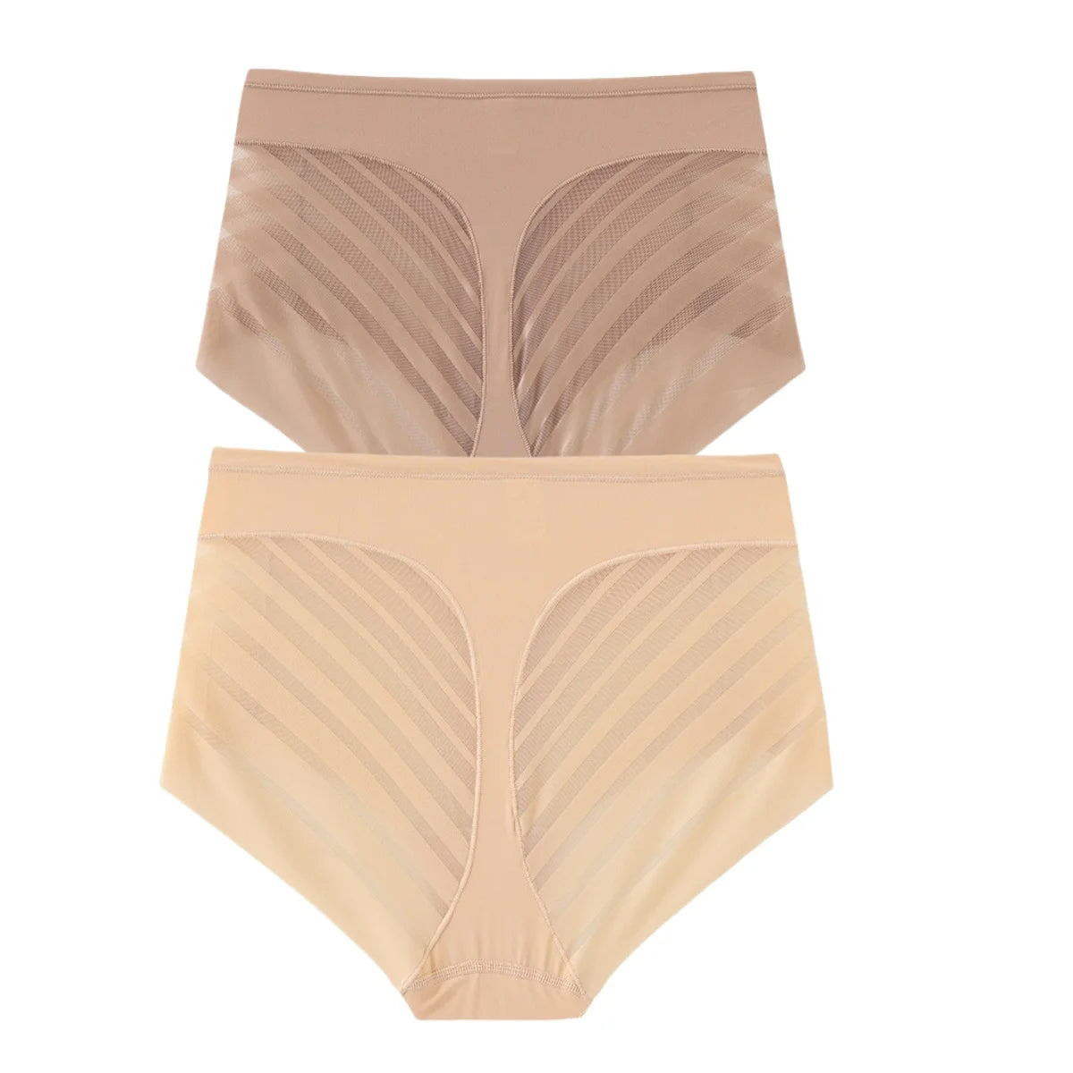 2 pièces/ensemble glace soie ventre contrôle culottes femmes taille haute Shapewear pantalon femme Sexy Lingerie sous-vêtements amincissants M-3XL slips