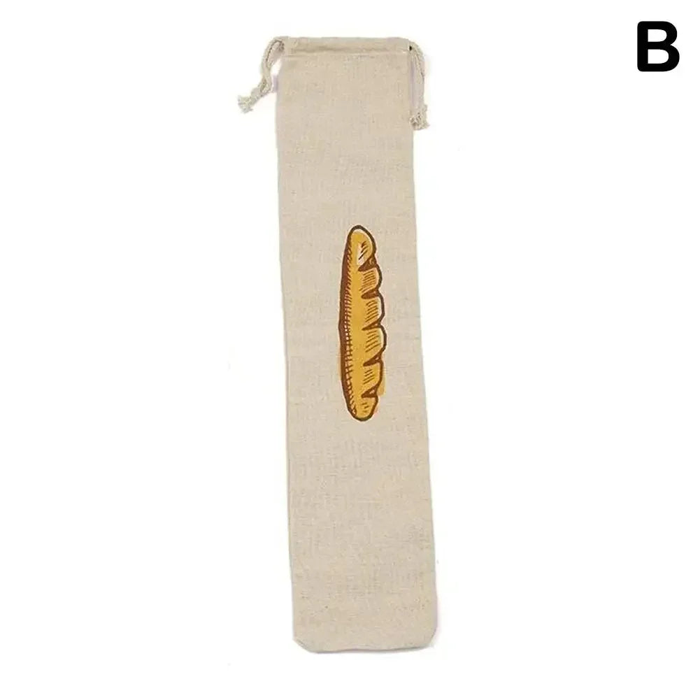 Sacs à pain en lin réutilisables avec cordon de serrage, grand rangement lavable, accessoires alimentaires, sac de rangement du pain, organisateur de cuisine non blanchi à la maison