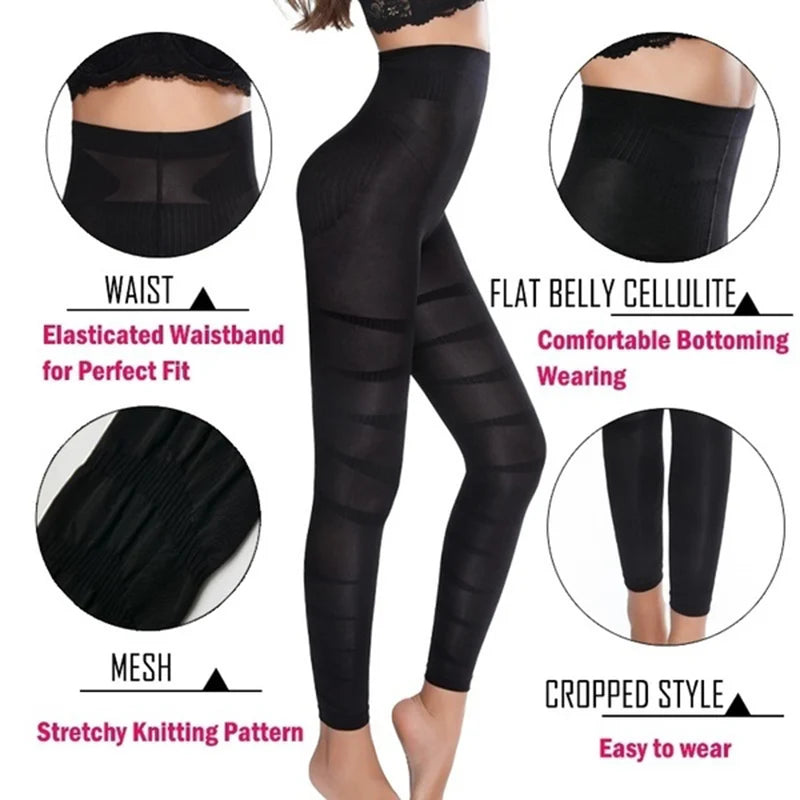Leggings taille haute pour femmes, sculpture, contrôle ferme des jambes, ventre plat, slim, collants amincissants, cuisses plus fines, pantalons sans pieds, extensibles