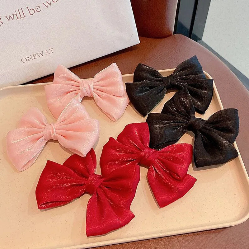 Enfants arc épingle à cheveux noir rouge rose princesse pinces à cheveux filles enfants cheveux accessoires coréen mode pinces à cheveux chaude
