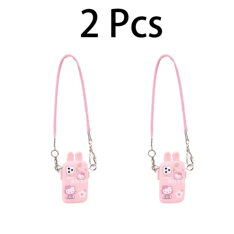 Pour Labubu accessoires pour Crybaby accessoires Style dessin animé appareil photo téléphone sac en peluche poupée accessoires pendentif ventilateur cadeau d'anniversaire