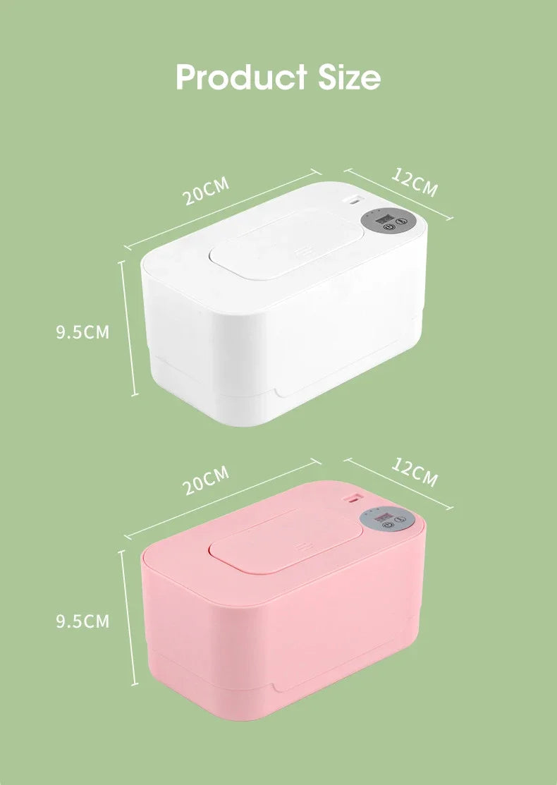 Chauffe-lingettes humides pour bébé, avec affichage LED, distributeur de serviettes humides, Portable, USB, chauffe-lingettes pour bébé, boîte chauffante pour serviettes, maison/voiture
