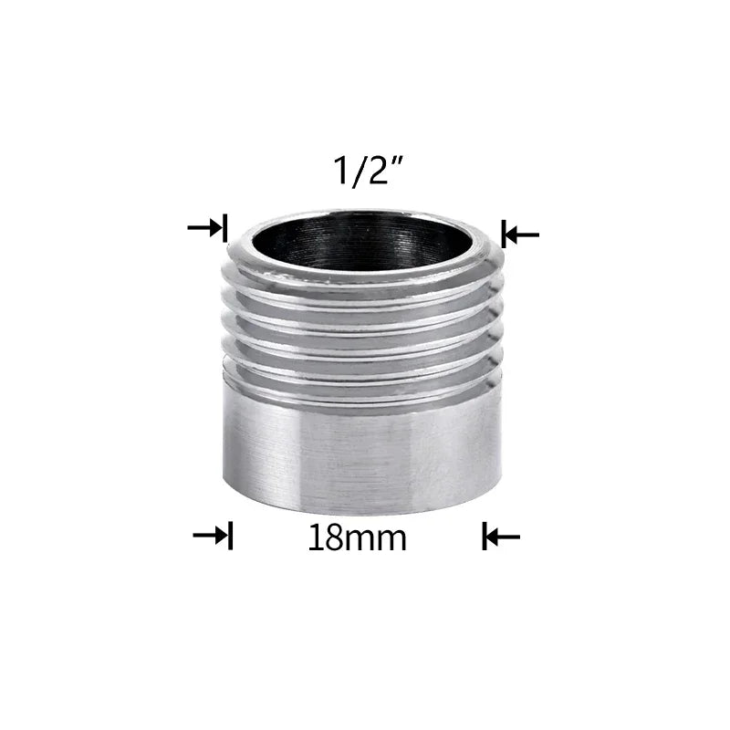 Coupleur de robinet d'eau 1/2 à M16 M18 M20 M22 M24 M28 M32, connecteur fileté, adaptateur de robinet de Conversion, raccord barboteur cuisine salle de bains