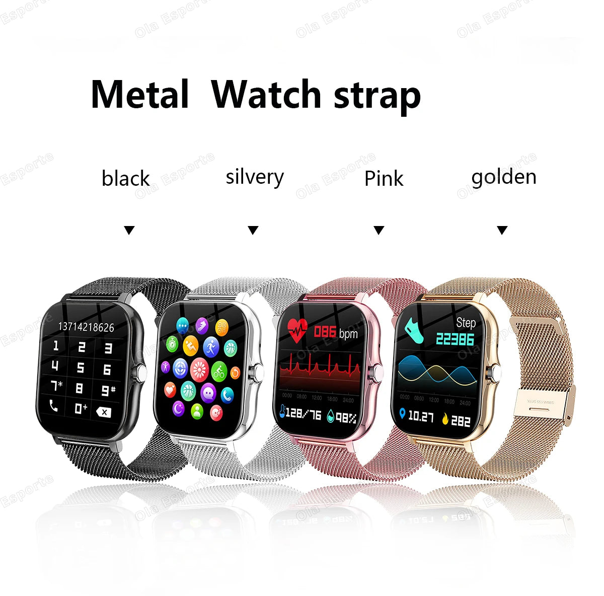 Nouvelle montre intelligente 2.01 pouces HD affichage réponse faire appel Message vue Modes sportifs smartwatch bricolage cadran prévisions météorologiques hommes femmes
