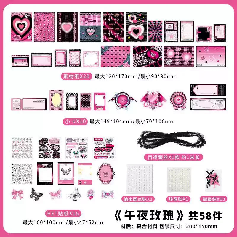 Accessoires Itabag bidimensions, paquet de matériel de bricolage, accessoires de Badget Anime, fond de planche de Millet, cadeau d'anniversaire