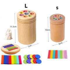 Jouets en bois Montessori, tri des couleurs, jouets à motricité Fine, jouets sensoriels assortis, Puzzle éducatif précoce pour les tout-petits