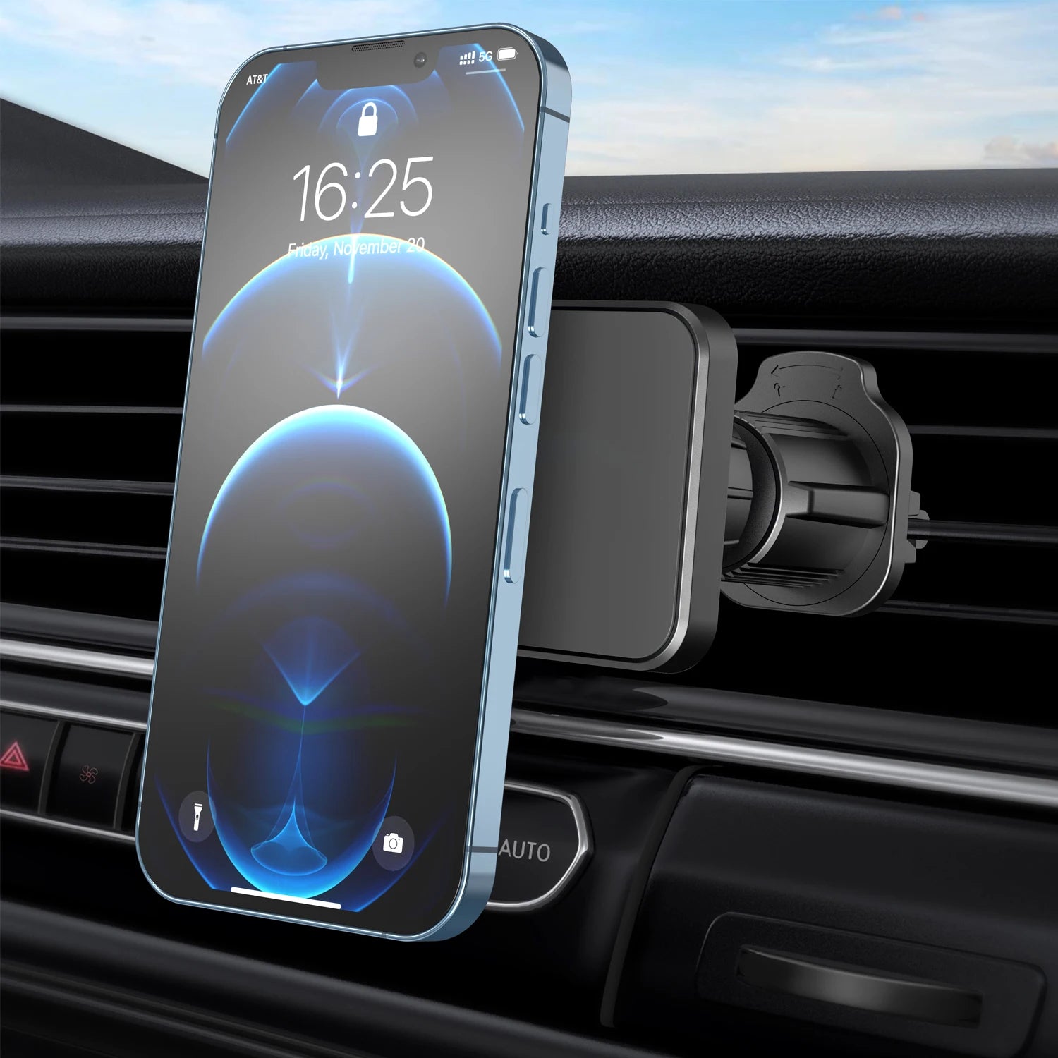Support de téléphone magnétique support de téléphone de voiture magnétique [installation facile] support de téléphone pour voiture [6 aimants forts] support de téléphone portable pour voiture