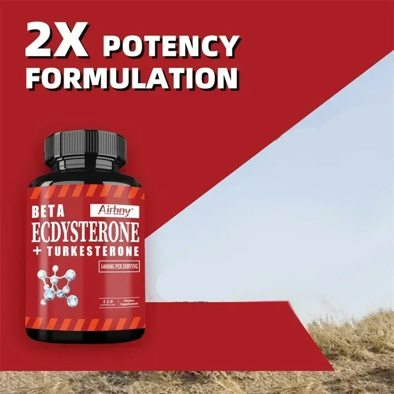 Suppléments Beta Ecdysterone et Turkesterone – Améliore l'endurance des exercices, augmente la masse musculaire et la masse musculaire magre