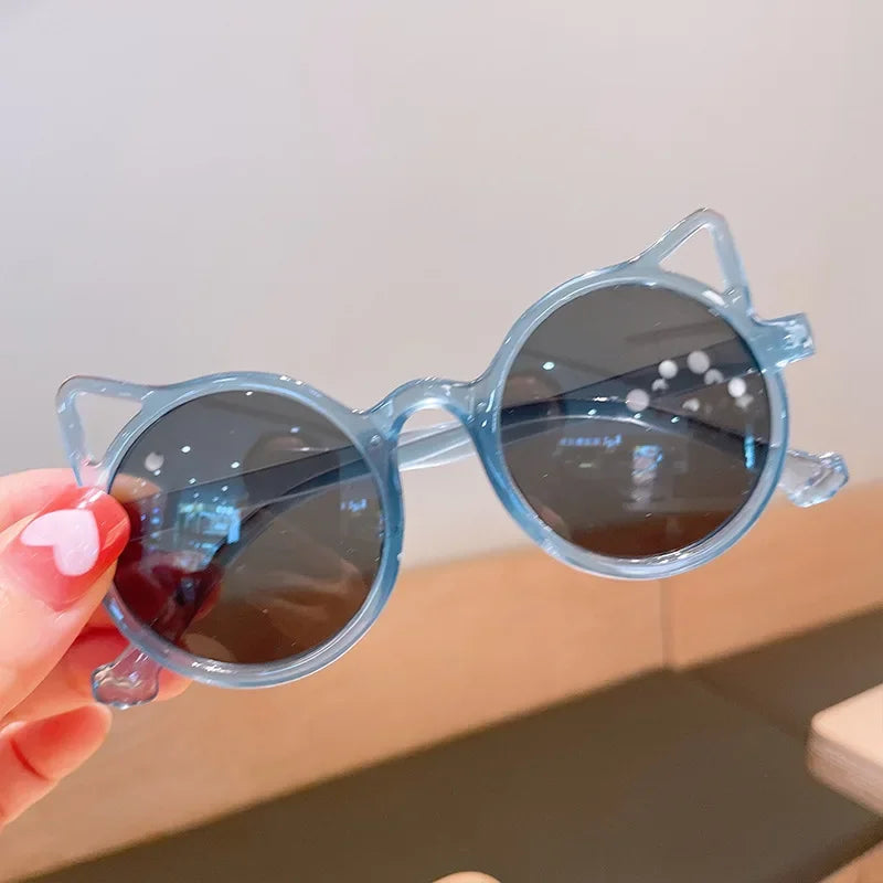 Lunettes de soleil pour enfants, oreilles de dessin animé d'animaux mignons, Protection solaire d'extérieur pour enfants, jolies lunettes de soleil Vintage pour enfants
