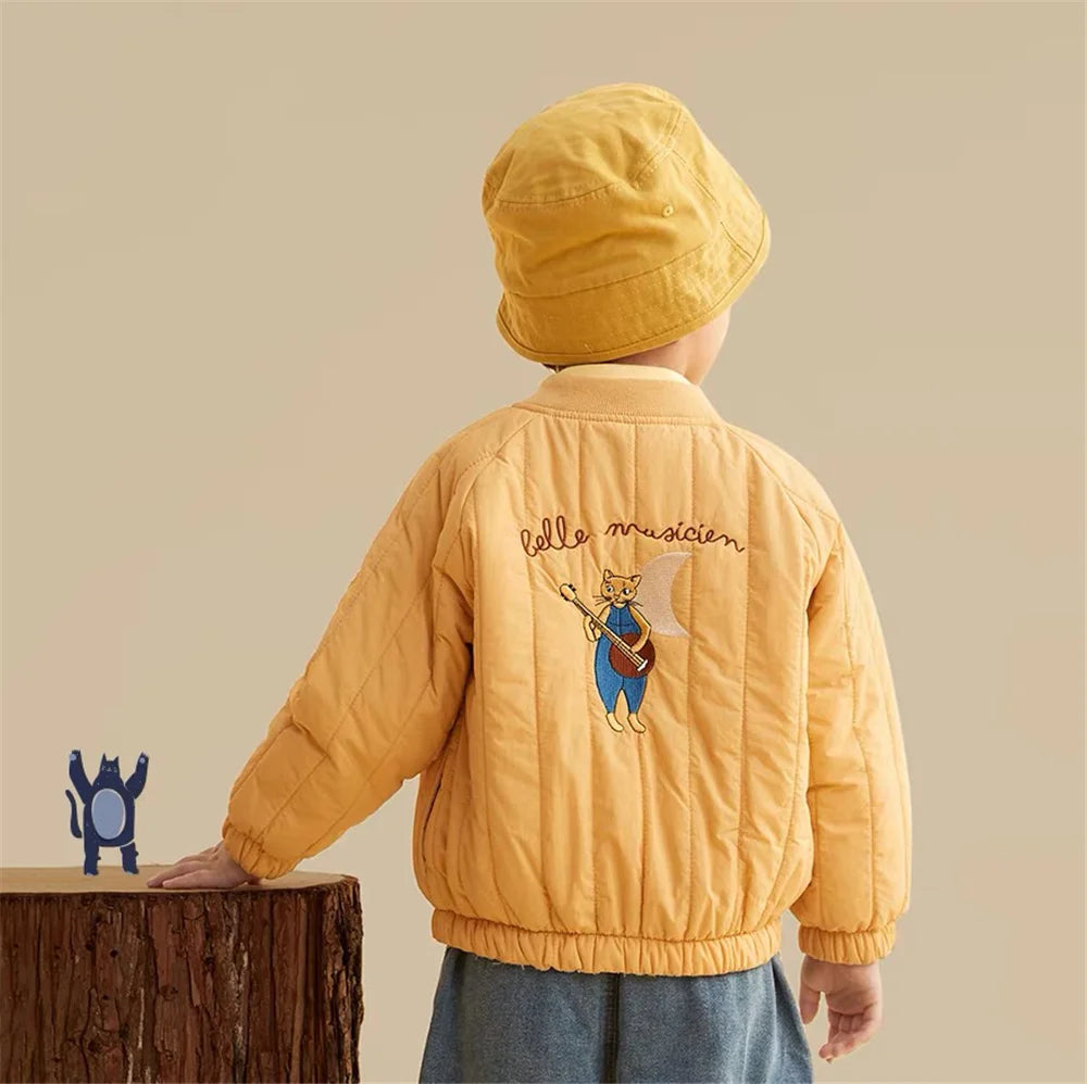 1-6Y enfants vêtements automne épaissi vers le bas coton fille veste bébé enfants manteau chaud enfant en bas âge vêtements d'extérieur pour enfants vêtements d'hiver