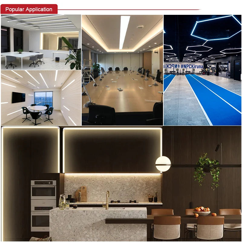 UL 320 Listed COB LED Strip Light, 480 LEDs/m, 16.4 feet of high-density flexible tape, 3000-6500K, RA90, Dimmable LED Lights, DC12V 24V