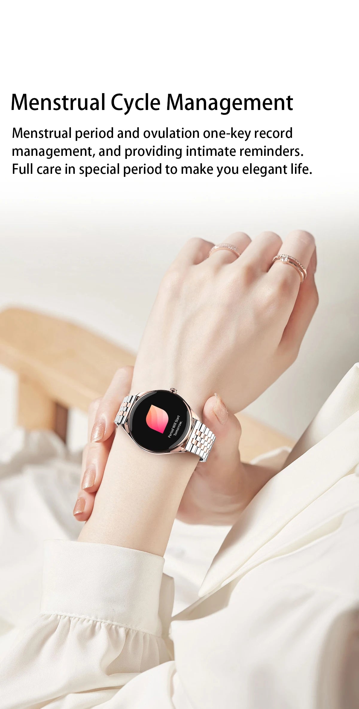 Montre connectée Utral mince pour femmes, écran AMOLED HD de 1.43 pouces, appel Bluetooth, traceur multi-sport, lecteur de musique, chargement USB, nouveauté 2025