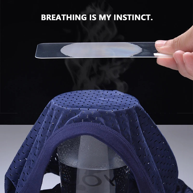 Men's underwear, men's thin and breathable triangle briefs, ice silk briefs, mesh, sexy square angle pants for men's shorts