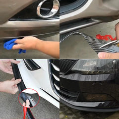 2.5m Black Universal Front Bumper Spoiler Lip Car Bumper Lip Protection Stickers Car Front Bumper Rubber Lip Car Bumper Protect