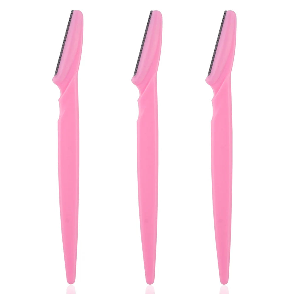 3/4/10 pieces eyebrow razor blade portable face razor for eyes and eyebrows, hair removal, trimmer, safe razor for women and makeup
