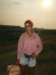 ETJ 2025 femmes printemps nouvelle mode européenne-américaine rayé à manches longues revers version ample popeline chemise sélection multicolore