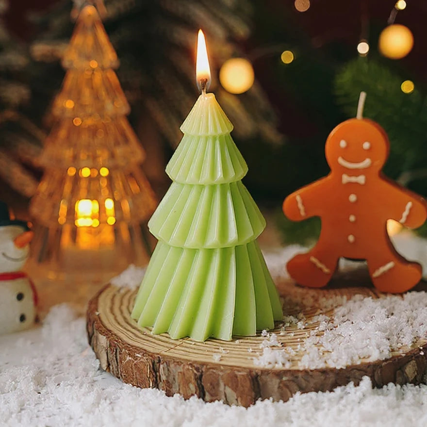 Bougies parfumées pour arbre de Noël fabriquées à la main |   Ornement festif créatif et cadeau parfait pour les amateurs de Noël |   Décor parfumé de qualité supérieure