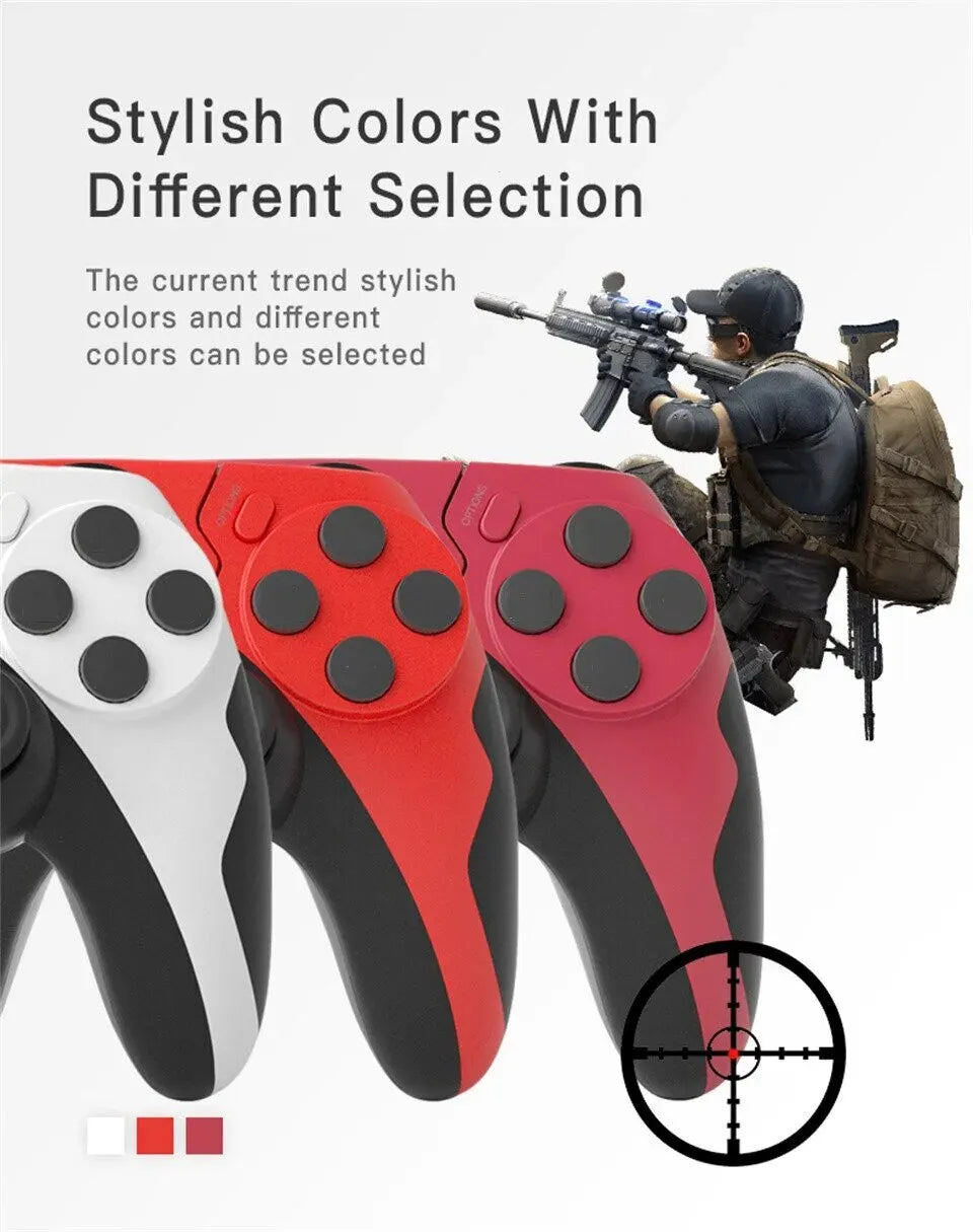 GAMINAlbanP48-Manette de jeu sans fil avec gyroscope à six axes, manette de jeu pour PS4, console PS3, gagne 7, 8, 10 touristes, vibration PC Joystick
