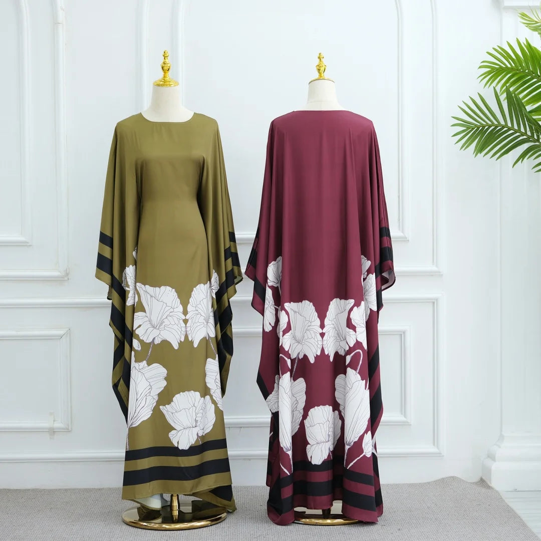 Ramadan Kebaya Muslim Abaya Damen Dubai Luxury Caftan African Dresses for Women Turkey Islam Moroccan Caftan Muslim Women's Dress