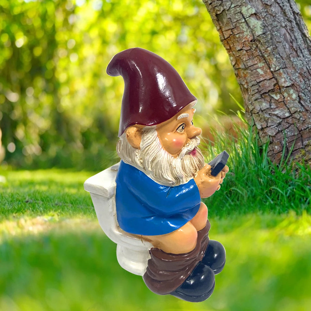 Miniature garden gnome ornaments, garden gnome, Auckland figurine, crafts, yard decoration in intensified resin