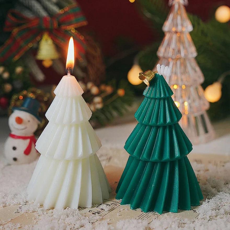 Bougies parfumées pour arbre de Noël fabriquées à la main |   Ornement festif créatif et cadeau parfait pour les amateurs de Noël |   Décor parfumé de qualité supérieure