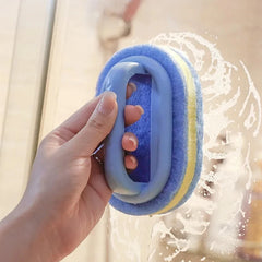 Éponge de nettoyage de cuisine et de salle de bains, brosse de nettoyage, outils à poignée, accessoires ménagers parfaits pour mur de verre, toilettes en céramique 1 pièce