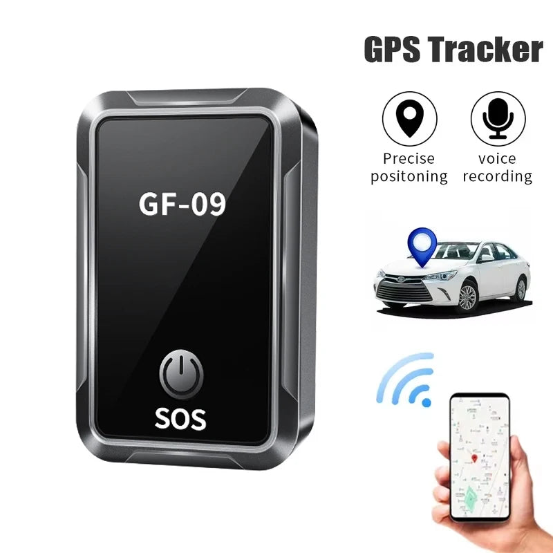 GF09 Mini traceur GPS localisateur de voiture suivi en temps réel localisation enregistrement vocal dispositif de positionnement Anti-perte pour enfant chien de compagnie