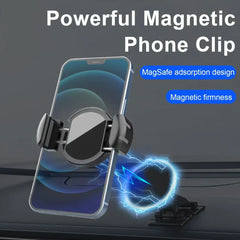Pince de téléphone magnétique pour support de téléphone de voiture magnétique, supports universels, Clip de téléphone portable de cyclisme, verrouillage rapide, libération/attaque/détacer