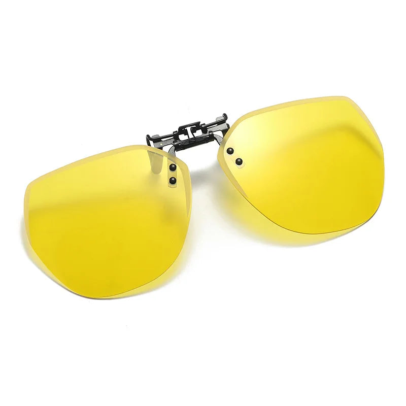 Lunettes de soleil polarisées à clipser pour hommes et femmes, lunettes de soleil rabattables, lunettes de conduite photochromiques, vision nocturne miroir, lunettes de pêche