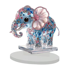 Elephant figurine for fireplace, cute decorative sculpture, for home, guest room